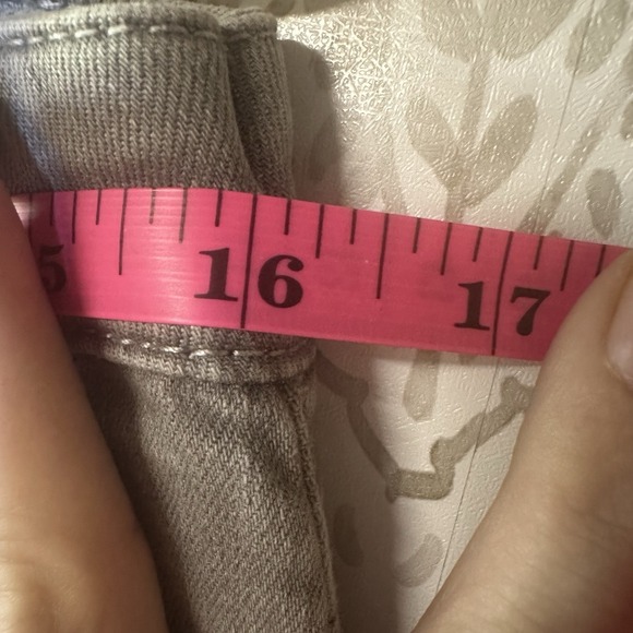 Democracy Flexellent Ankle Jeans Women's 8 Gray Cuffed Bohemian Embellished - Picture 8 of 9